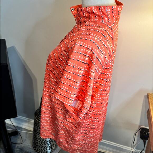 Bette and Court Orange Patterned Polo Shirt XL - Picture 3 of 4